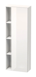 Пенал Duravit DuraStyle, 50x24x140 см, подвесной, (правый), с дверцей, с закрытыми/открытыми полками, цвет: белый глянец/белый матовый, в ванную комнату
