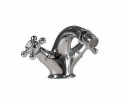 Смеситель для биде Cezares Golf, двухвентильный, низкий, длина излива 109 мм, неповоротный, керамический, латунь, цвет хром, с донным клапаном