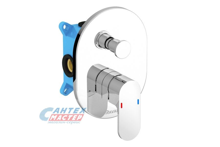 Смеситель для ванны Ravak CR 065.00 для R-box однорычажный встраиваемый хром X070056