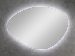 Зеркало Континент Alma Led 100х70 см, с LED/ЛЕД-подсветкой, фигурное, выключатель сенсорный, для ванны, навесное/подвесное/настенное