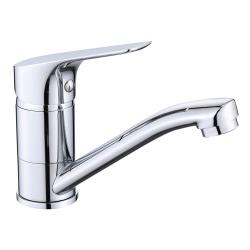 Смеситель для раковины/умывальника VIEIR однорычажный, поворотный, длина излива 137 мм, латунь, цвет хром