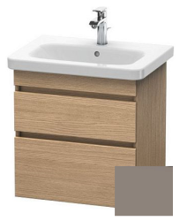 Тумба/шкафчик для консоли/столешницы Duravit DuraStyle под раковину 30х54,8х51,2 см, подвесная, ДСП, цвет: дуб европейский/базальт, 2 выдвижных ящика, прямоугольная