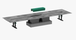 Трап Hansgrohe uBox universal 100, для душа, для стандартной установки, на пол, 100х11,3 см, с гидрозатвором, горизонтальный выпуск, нержавеющая сталь/пластик, прямоугольный, для внешних частей RainDrain Rock и RainDrain Match