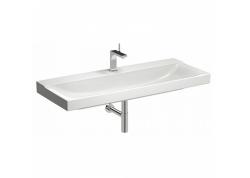 Раковина/умывальник GEBERIT Xeno² 120х14х48 см, подвесная, прямоугольная, керамическая/фарфоровая, цвет белый, с отверстием под смеситель, без слив-перелива, умывальник
