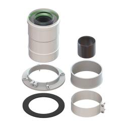 Адаптер стартовый вертикальный Gekon D60/100 мм, L=150 мм, алюминий, цвет белый