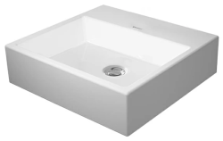 Раковина DURAVIT Vero Air, 50х47х16,5 см, подвесная, прямоугольная, санфарфор, цвет белый, без отверстия под смеситель, без перелива