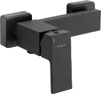 Смеситель для душа Deante ANEMON, однорычажный, настенный, латунь, без излива, керамический, цвет черный, наружнего/внешнего монтажа