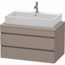 Тумба под раковину для консоли/столешницы Duravit DuraStyle 90х54,8х51,2 см, подвесная, ДСП, цвет: базальт, 2 выдвижных ящика, прямоугольная