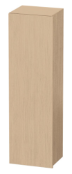 Пенал Duravit DuraStyle, 40x36x140 см, подвесной, (левый), с дверцей, с полкой, со стеклянными полками, цвет: натуральный дуб, в ванную комнату