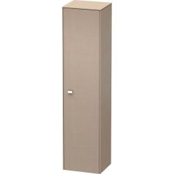 Пенал Duravit Brioso R, 42x36x177 см, подвесной, (правый), с дверцей, с полкой, со стеклянными полками, цвет: лен/хром, в ванную комнату