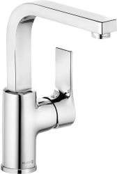 Смеситель для раковины/умывальника KLUDI ZENTA SL однорычажный, поворотный, длина излива 160 мм, латунь, цвет хром