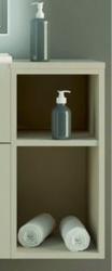 Шкаф Cezares Urban 30, 30х46х62 см, подвесной, (правый/левый/универсальный), открытые полки, цвет белый шпатель, в ванную комнату