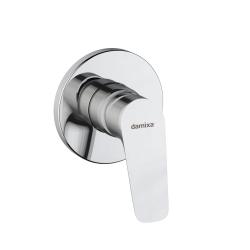 Смеситель для душа Damixa Origin Bit однорычажный, скрытого монтажа, керамический, настенный, без излива, латунь хром, встоенный/встраиваемый, хромированный