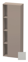 Пенал Duravit DuraStyle, 50x24x140 см, подвесной, (правый), с дверцей, с закрытыми/открытыми полками, цвет: бетонно-серый/базальт, в ванную комнату