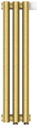 Радиатор отопления Сунержа Эстет-0 EU50 правый 500х135 3 секции, цвет состаренная латунь, правое подключение, нержавеющая сталь, трубчатый