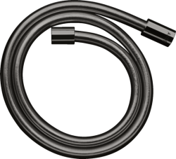 Шланг для душа Axor Starck 125 см, 1/2” и 1/2”  для душа/лейки/ванны, с металлическим эффектом, без лейки, внутренняя резьба, пластиковый, цвет полированный черный хром, душевой, для душа/ванной