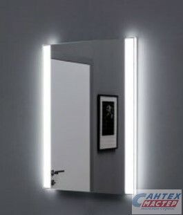 Зеркало Aquanet Форли 6085, 60х85x32 см с LED/ЛЕД-подсветкой, прямоугольное, выключатель инфракрасный, для ванны