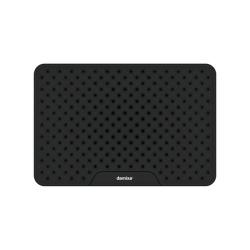 Верхний душ Damixa Merkur на подвижном шарнире, прямоугольный, с 1 режимом, тропический душ (лейка), размер диска 310х200 мм, ABS-пластик, цвет черный матовый, для душа/ванной