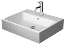 Раковина DURAVIT Vero Air WonderGliss 60х47х16,5 см, накладная, прямоугольная, санфарфор, цвет белый, без отверстия под смеситель, антигрязевое покрытие, слив/перелив