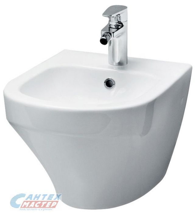 Биде подвесное AM.PM Inspire, БЕЛЫЙ, горизонтальный (прямой, в стену) выпуск, без сиденья, тип керамический, овальный, размеры (АМ РМ) 