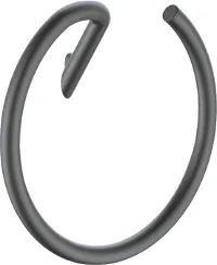 Полотенцедержатель Deante Silia, кольцо, настенный, форма круглая, латунь, для полотенец в ванную/туалет/душевую кабину, цвет титан