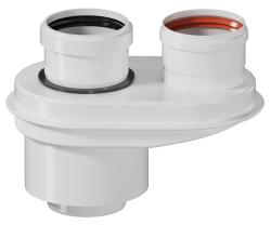 Адаптер-переход Okseler конденсационный с D80/125 на D80/80 PPR