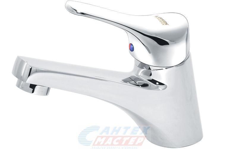 Смеситель для раковины Варион Onda Mini однорычажный, излив короткий, длина 110+-10 мм, керамический, латунь, цвет хром, без донного клапана