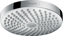 Верхний душ Hansgrohe Croma Select S 180 2jet, потолочного монтажа, круглый, с 2 режимами, размер 18,7 см, пластиковый, цвет хром, для душа/ванной