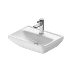 Раковина DURAVIT D-Neo WonderGliss 45х33,5х13 см, подвесная, прямоугольная, санфарфор, цвет белый, с 1 отверстием под смеситель, антигрязевое покрытие, без перелива