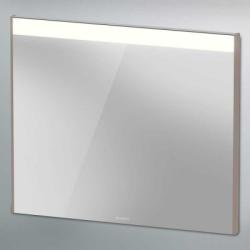 Зеркало Duravit Brioso, 102х70х3,5 см с LED/ЛЕД-подсветкой, прямоугольное, подвесное/настенное, цвет рамы: базальт, настенный выключатель, для ванной