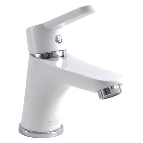 Смеситель для раковины Webert Sax Evolution однорычажный, неповоротный, длина 115 мм, латунь, цвет белый