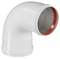 Отвод дымохода коаксиальный Okseler D80 угол 90° м/м, для дымоходов, для трубы