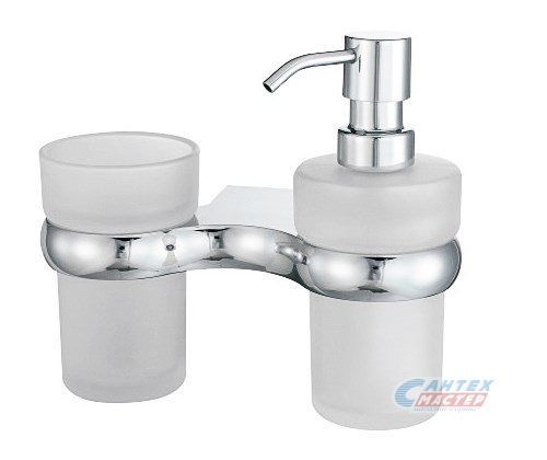 Держатель для стакана и дозатора Wasserkraft Berkel K-6889 подвесной хром