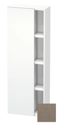 Пенал Duravit DuraStyle, 50x24x140 см, подвесной, (левый), с дверцей, с закрытыми/открытыми полками, цвет: дуб терра/белый матовый, в ванную комнату