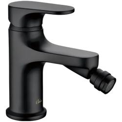 Смеситель для биде Boheme Spectre, однорычажный, неповоротный, керамический, длина излива 136 мм, латунь, цвет черный