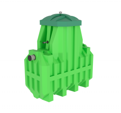 Септик Ergobox 3 (Эргобокс) станция биологической очистки,для частного дома, дачи (3 чел)