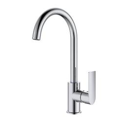 Смеситель для кухни/мойки Splenka S05.40 однорычажный, поворотный, латунь, длина излива 186 мм, высота излива 259 мм цвет хром