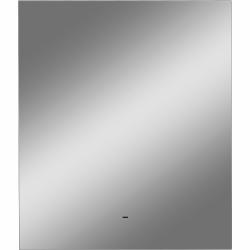 Зеркало Континент "Trezhe Led", 60х70 см, с LED/ЛЕД-подсветкой (холодная), прямоугольное, выключатель бесконтактный, для ванны, навесное/подвесное/настенное