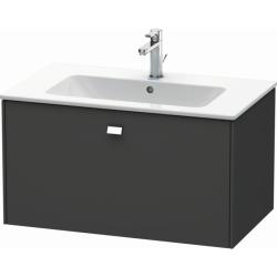 Тумба/шкафчик для консоли/столешницы Duravit Brioso под раковину 82х55х44,2 см, подвесная, ДСП, цвет: графит матовый/хром, 1 выдвижной ящик, прямоугольная