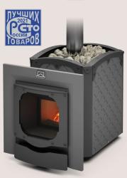 Печь Былина-18 Ч (1.2) ТЕПЛОДАР Панорама, русская баня, масса камней 60 кг, на дровах/брикетах