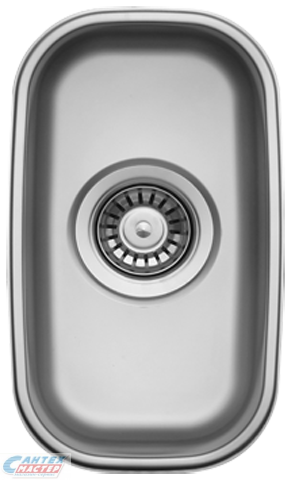 Мойка Ukinox Модерн 20,5х34,5 0,8х130 3 1/2" врезная полированная сталь MOP180.340 -G-8K
