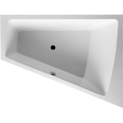 Ванна Duravit Paiova 170х130 см встраиваемая, акриловая, цвет: белый, (без гидромассажа, ножек, сифона, фронтальной панели), асимметричная/угловая, с одним наклоном для спины справа, правосторонняя