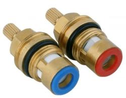Кран-букса Solone SFX-2261 керамика 1/2, 20 шлицов, оборот 180°, 49 мм высота