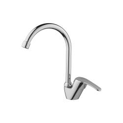 Смеситель для кухни/мойки AQUEDUC однорычажный, поворотный, керамический, длина излива 172 мм, высота 198 мм, латунь, цвет хром 345385