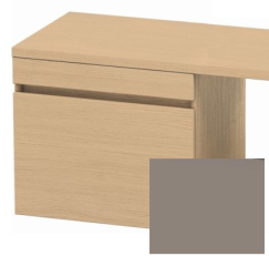 Тумба/шкафчик для консоли/столешницы Duravit DuraStyle под раковину 60х47,8х51,2 см, подвесная, ДСП, цвет: натуральный дуб/базальт, 1 выдвижной ящик, прямоугольная