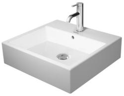 Раковина DURAVIT Vero Air WonderGliss 70х47х16,5 см, подвесная, прямоугольная, санфарфор, шлифованная, цвет белый, без отверстия под смеситель, антигрязевое покрытие, без перелива