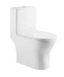 Унитаз-моноблок Aquatek Гелиос белый, 67х35х76 см горизонтальный (в стену) выпуск, напольный, с сиденьем микролифт, дюропласт, безободковый, чаша с бачком, смыв Торнадо