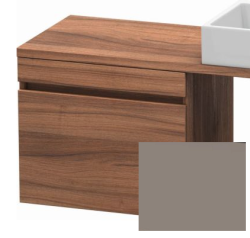 Тумба/шкафчик для консоли/столешницы Duravit DuraStyle под раковину 60х47,8х51,2 см, подвесная, ДСП, цвет: орех/базальт, 1 выдвижной ящик, прямоугольная