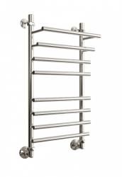 Полотенцесушитель Двин F Primo 80/40, водяной (1"-3/4"-1/2" К3  Полированный), универсальное подключение, нержавеющая сталь, настенный, форма лесенка, цвет хром