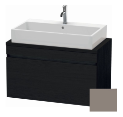 Тумба под раковину для консоли/столешницы Duravit DuraStyle 90х47,8х51,2 см, подвесная, ДСП, цвет: дуб черный/базальт, 1 выдвижной ящик, прямоугольная
